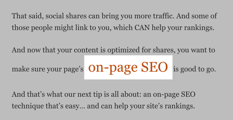 Backlinko Internal Link